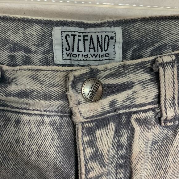 Vintage 90s Women’s Stefano Jeans Gray Acid Wash Size 10 - Picture 12 of 14